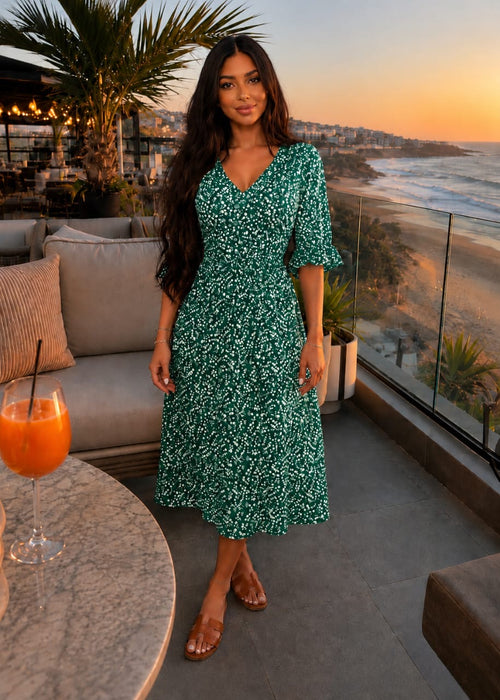 Robe Longue Fleurie Femme – Élégance & Confort