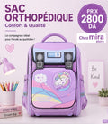 Sac à Dos Scolaire Orthopédique Enfant – Dos Renforcé & Multi-Rangements