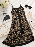Robe Léopard Bicolore Sans Manches