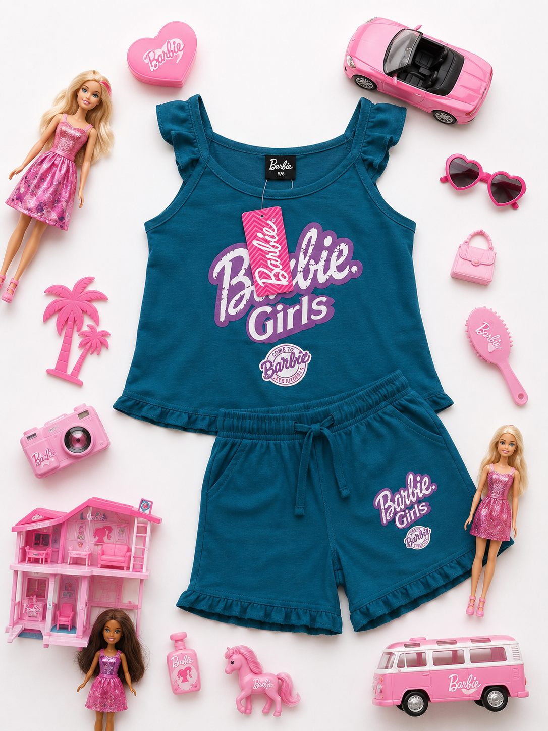Ensemble Débardeur & Short “Barbie Girls”