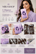 Kit Manucure & Pédicure 10 Pièces – Trousse Beauté Portable en Acier Inoxydable – Design Élégant