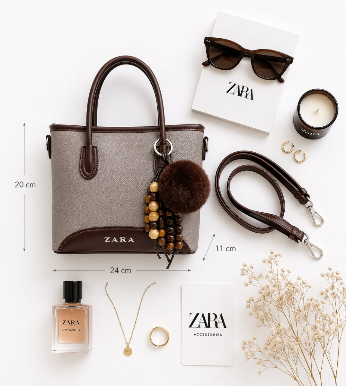 Sac à Main Femme Élégance – Cabas Chic avec Bandoulière Amovible