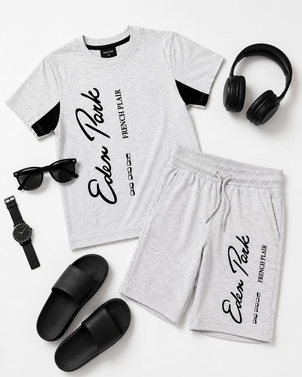 Ensemble Garçon T-shirt & Short Eden Park – Style Sport Chic Été