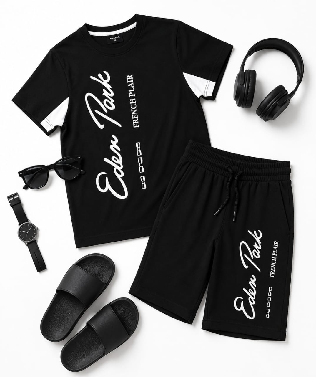 Ensemble Garçon T-shirt & Short Eden Park – Style Sport Chic Été
