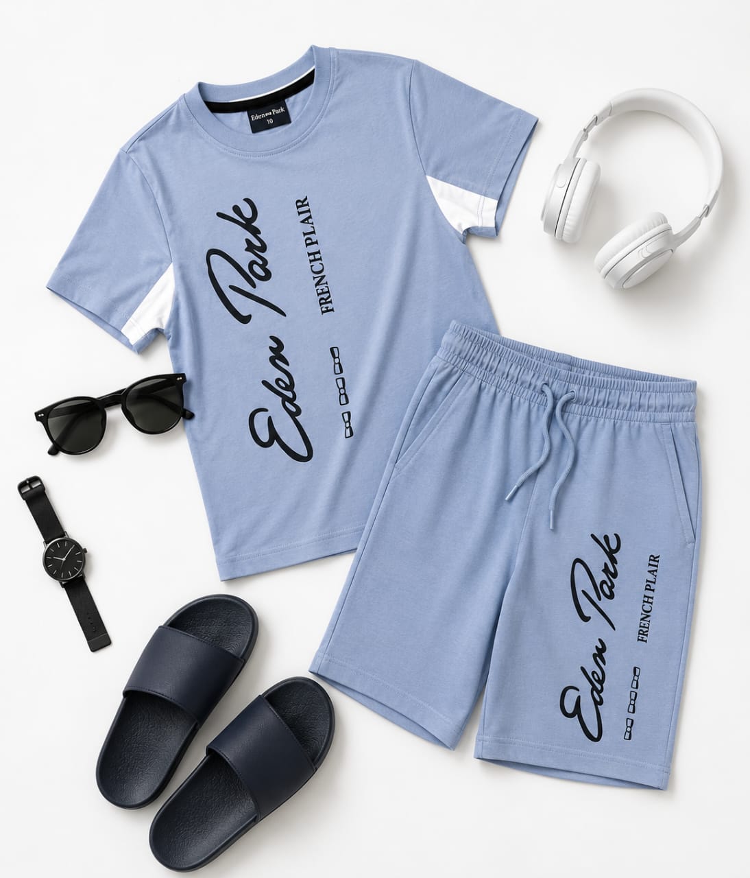 Ensemble Garçon T-shirt & Short Eden Park – Style Sport Chic Été