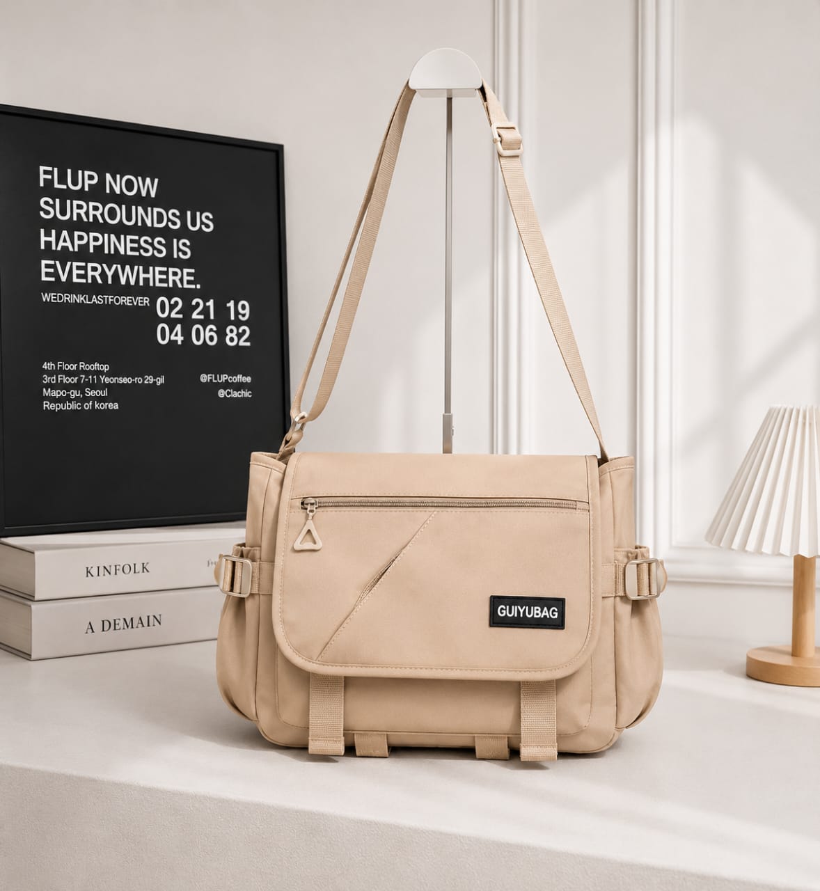 Sac Bandoulière Multi-Poches MIRA Collection – Grande Capacité & Style Casual Chic