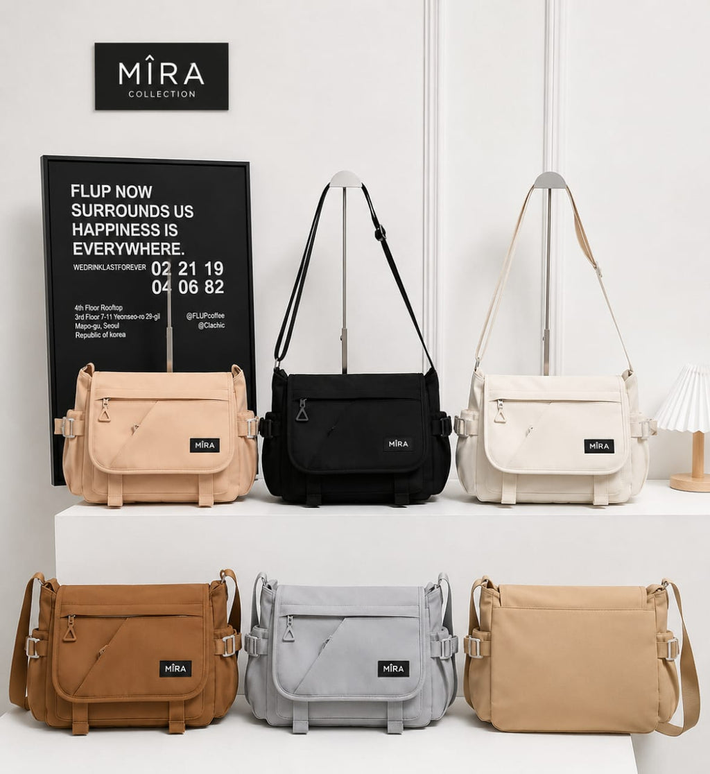 Sac Bandoulière Multi-Poches MIRA Collection – Grande Capacité & Style Casual Chic