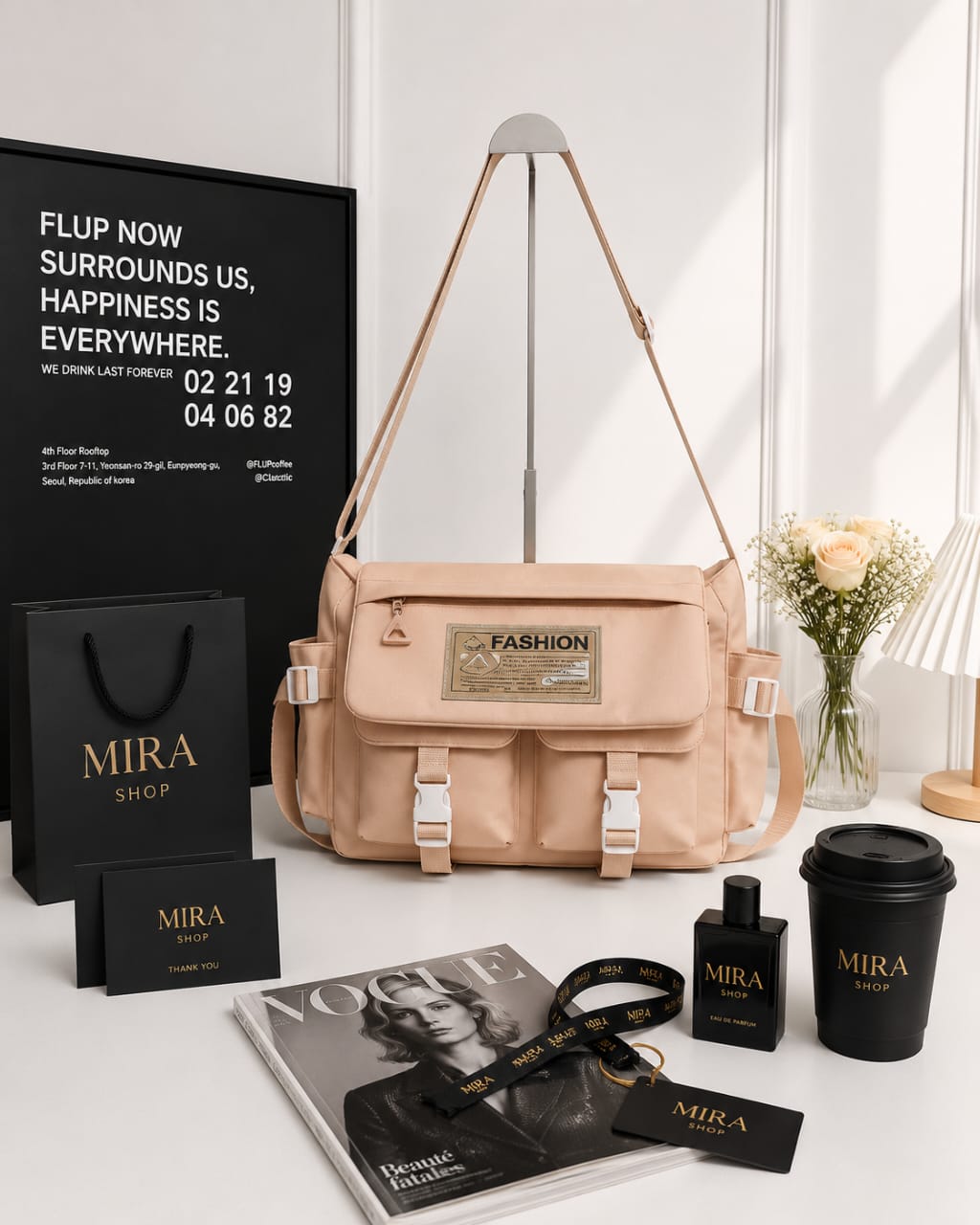 Sac Bandoulière Messenger Multipoches Vintage – Grande Capacité