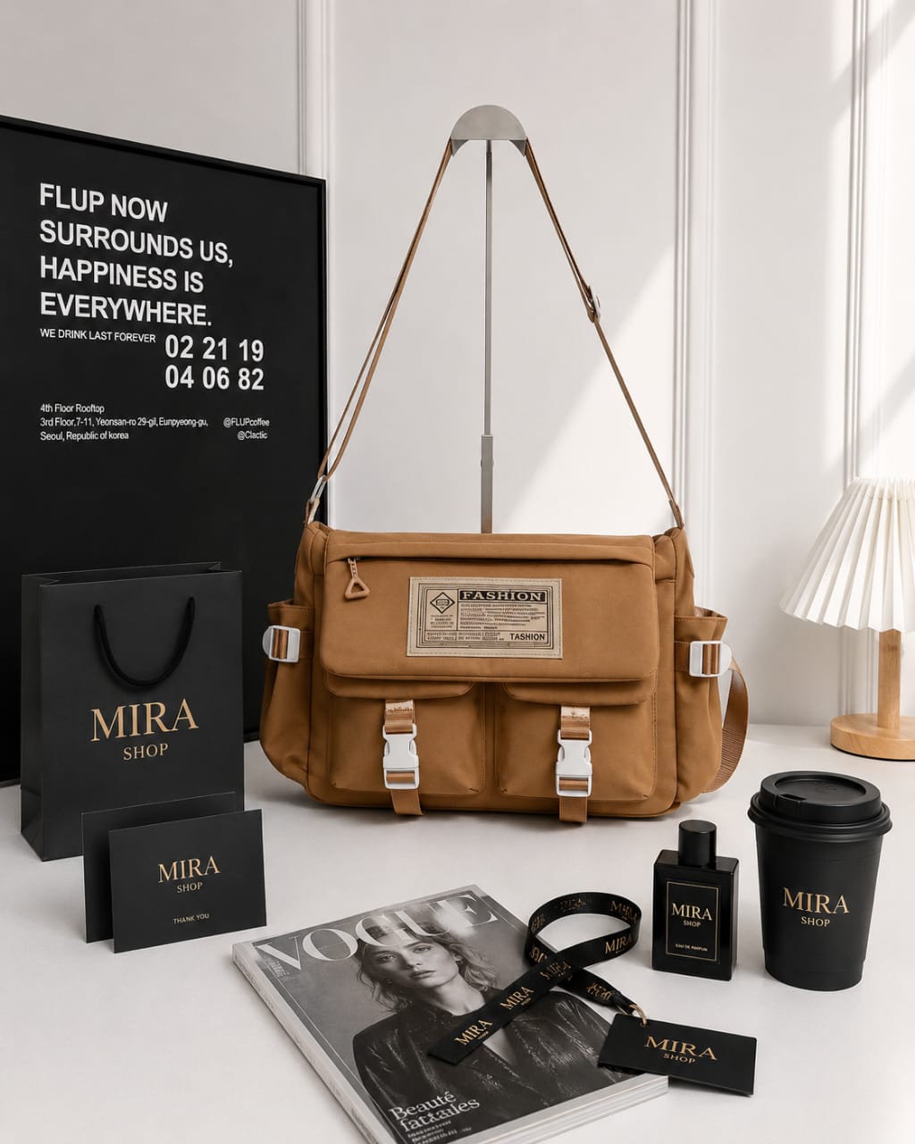 Sac Bandoulière Messenger Multipoches Vintage – Grande Capacité