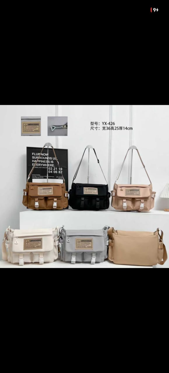 Sac Bandoulière Messenger Multipoches Vintage – Grande Capacité