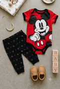 Ensemble Bébé Garçon – Body Imprimé & Pantalon Coton Doux