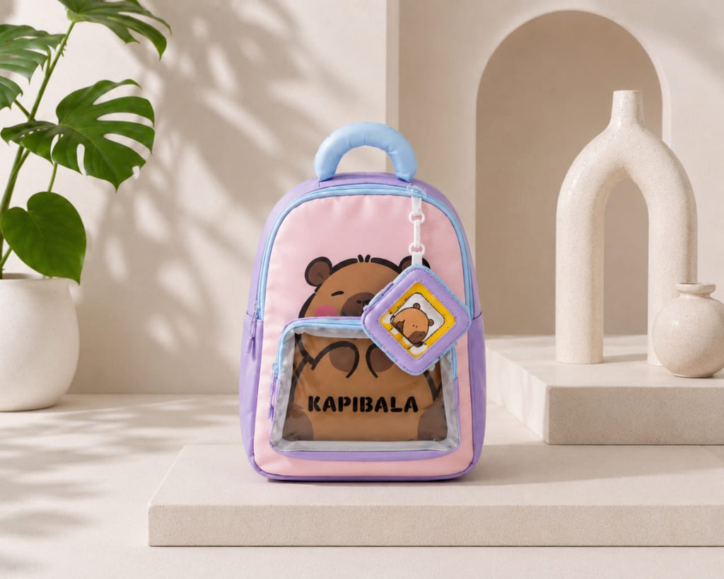 Sac à Dos Enfant Kapibala – Léger, Mignon & Idéal pour la Crèche, la Maternelle et les Sorties