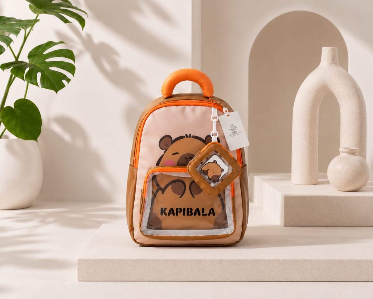 Sac à Dos Enfant Kapibala – Léger, Mignon & Idéal pour la Crèche, la Maternelle et les Sorties