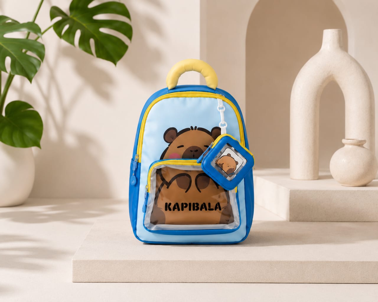 Sac à Dos Enfant Kapibala – Léger, Mignon & Idéal pour la Crèche, la Maternelle et les Sorties