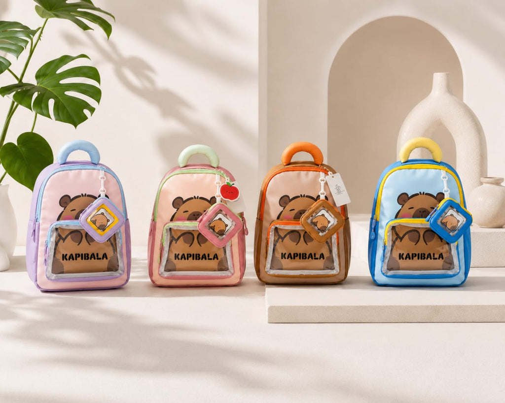 Sac à Dos Enfant Kapibala – Léger, Mignon & Idéal pour la Crèche, la Maternelle et les Sorties