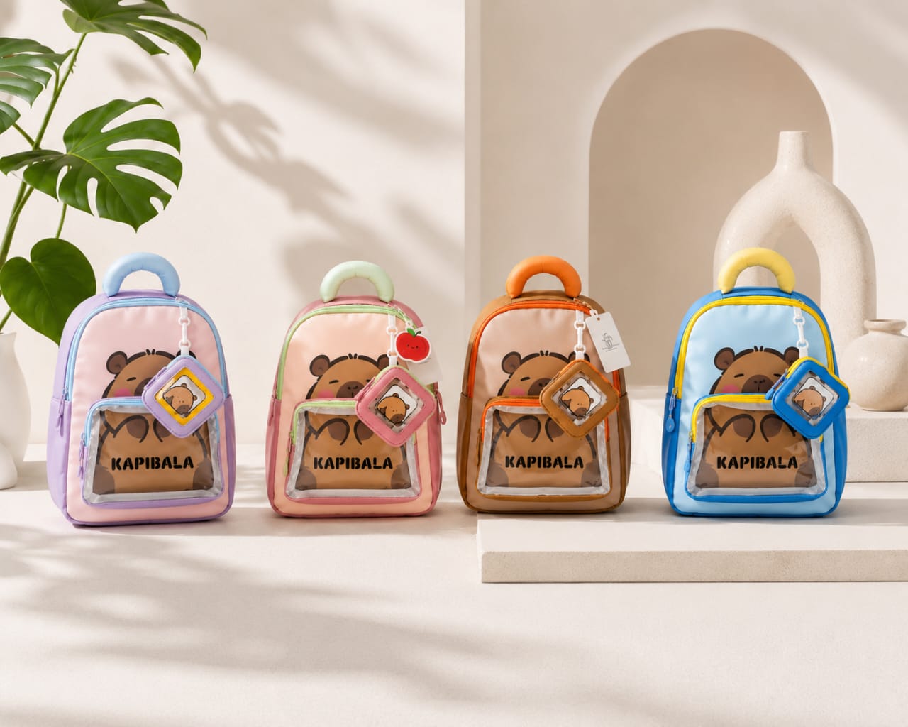 Sac à Dos Enfant Kapibala – Léger, Mignon & Idéal pour la Crèche, la Maternelle et les Sorties