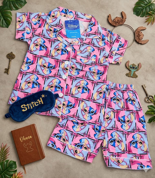 Pyjama Enfant Disney – Ensemble Chemise & Short Ultra Doux