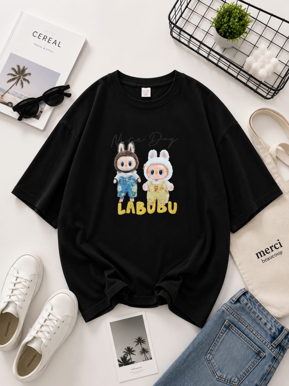 T-shirt Oversize Labubu – Style Streetwear Tendance Femme