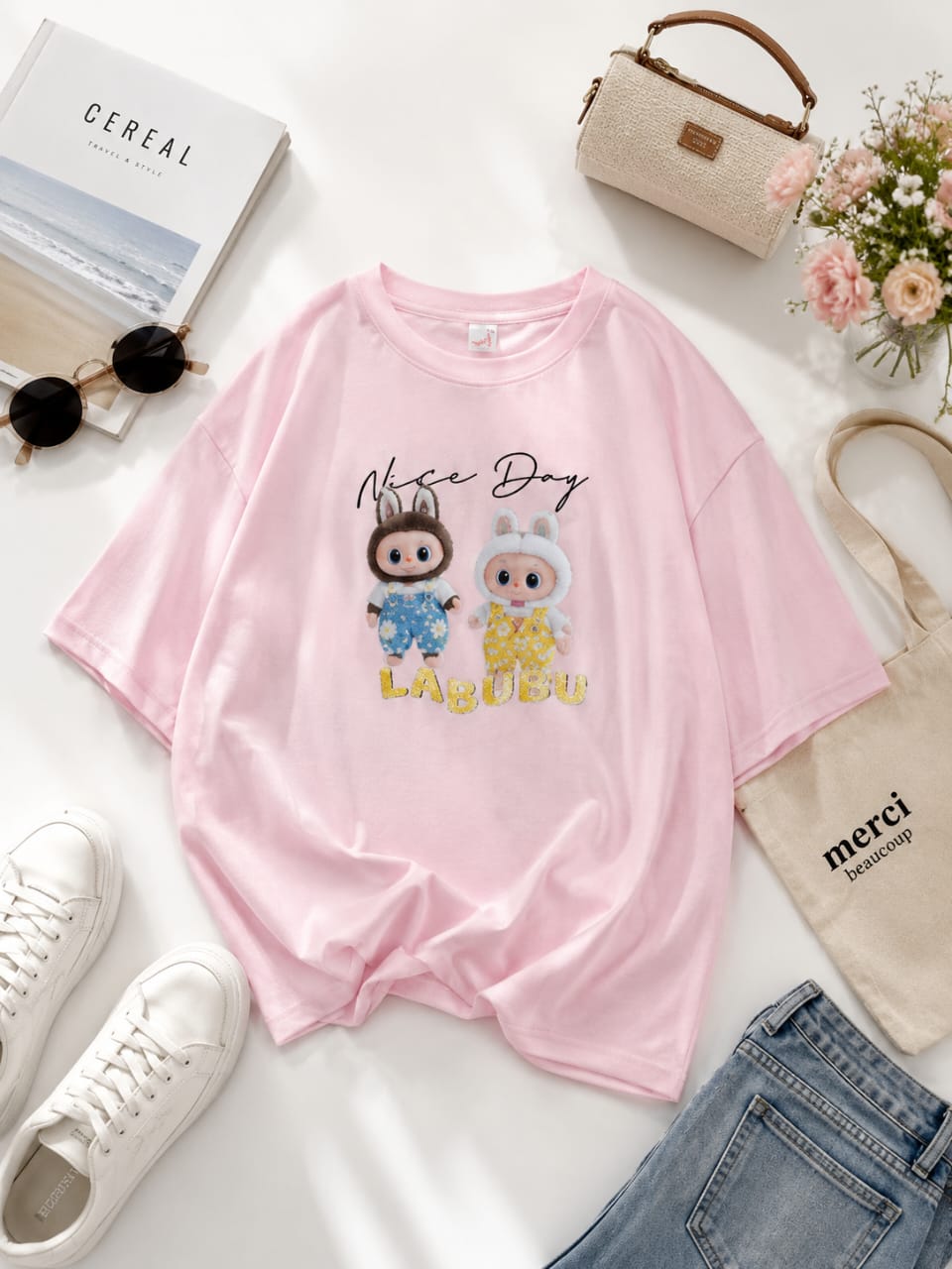 T-shirt Oversize Labubu – Style Streetwear Tendance Femme