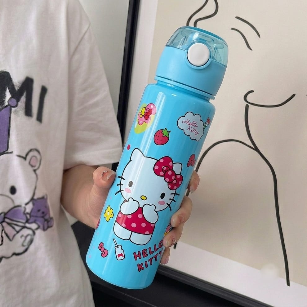 Gourde isotherme 800 ml Sanrio – Bouteille d’eau étanche avec poignée