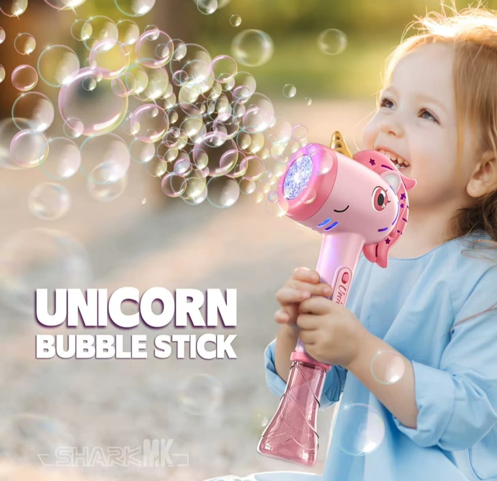 Pistolet à Bulles Licorne LED – Machine à Bulles Automatique pour Enfants