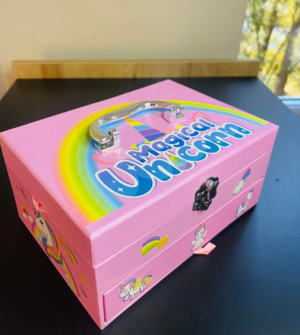 Coffret Maquillage Licorne pour Enfant – Mallette Beauté Complète avec Miroir