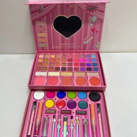 Coffret Maquillage Complet Professionnel – Palette Beauté avec Miroir & Accessoires