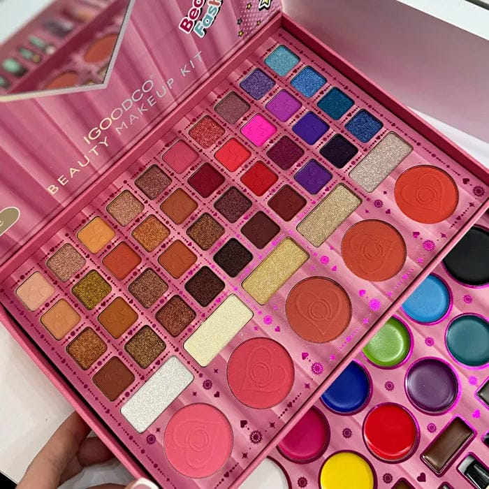 Coffret Maquillage Complet Professionnel – Palette Beauté avec Miroir & Accessoires