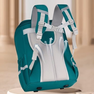 Sac à Dos Scolaire Orthopédique à Carreaux – Grande Capacité