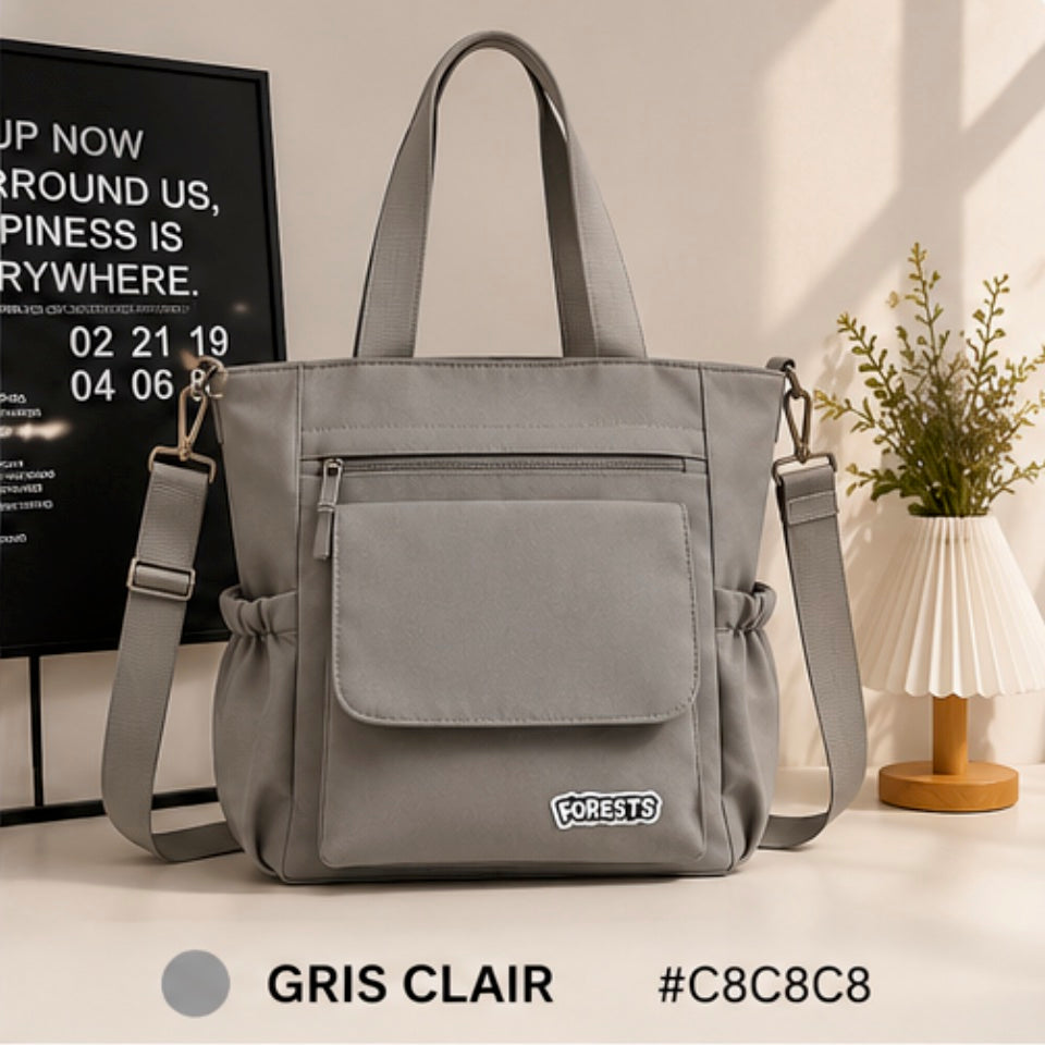 Sac Cabas Multipoches Femme Grand Format – Bandoulière Réglable & Style Casual