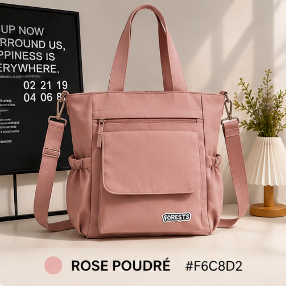 Sac Cabas Multipoches Femme Grand Format – Bandoulière Réglable & Style Casual
